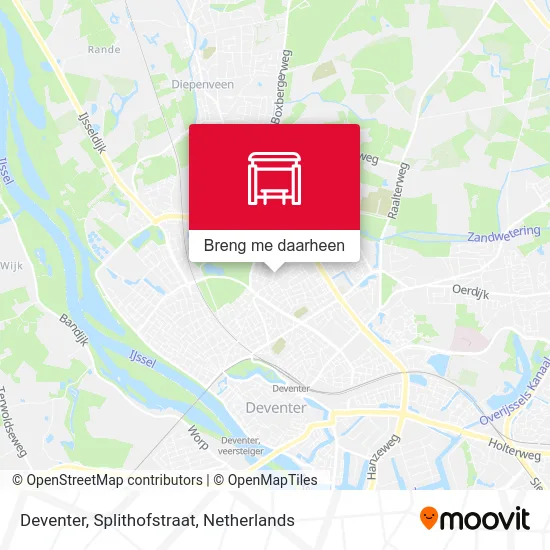 Deventer, Splithofstraat kaart