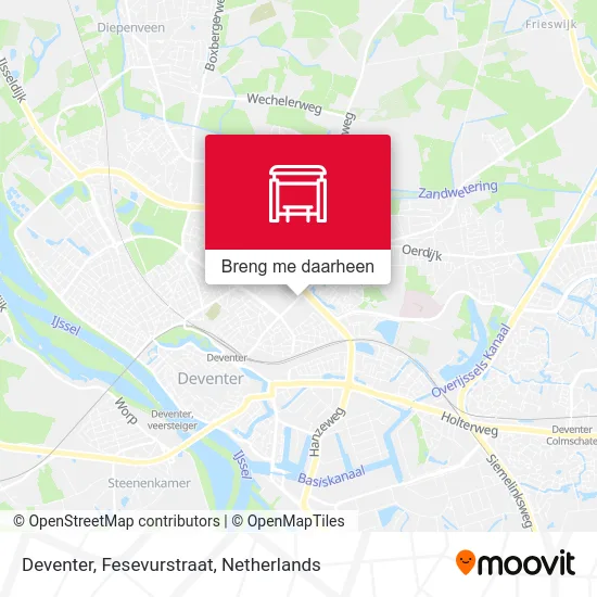 Deventer, Fesevurstraat kaart