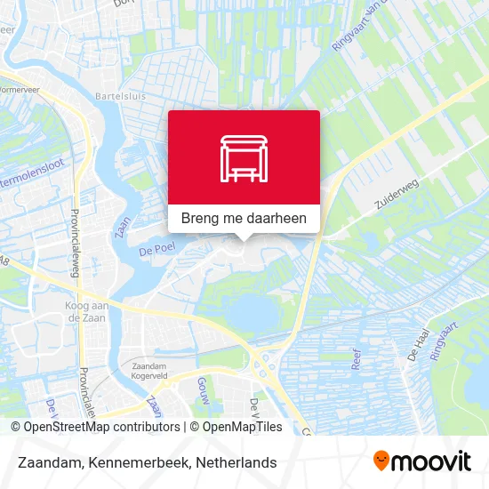 Zaandam, Kennemerbeek kaart