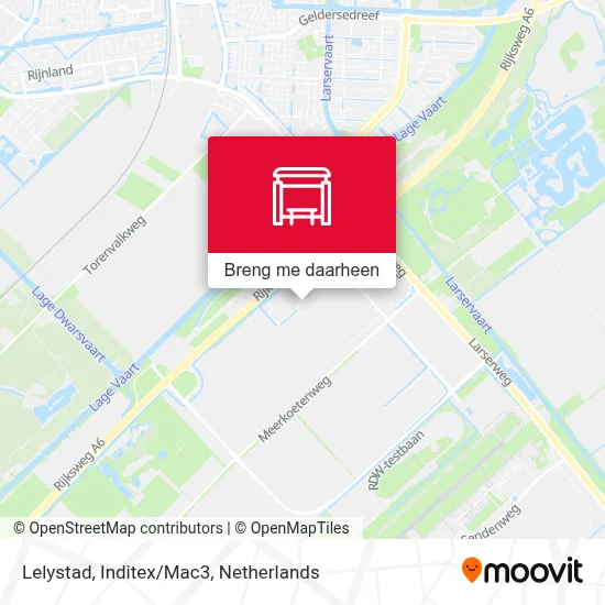 Lelystad, Inditex/Mac3 kaart