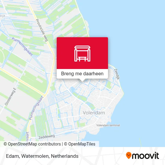 Edam, Watermolen kaart