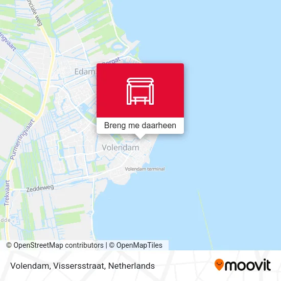 Volendam, Vissersstraat kaart