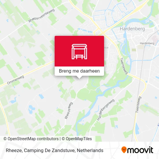 Rheeze, Camping De Zandstuve kaart