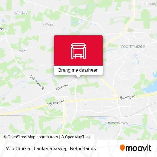 Voorthuizen, Lankerenseweg kaart