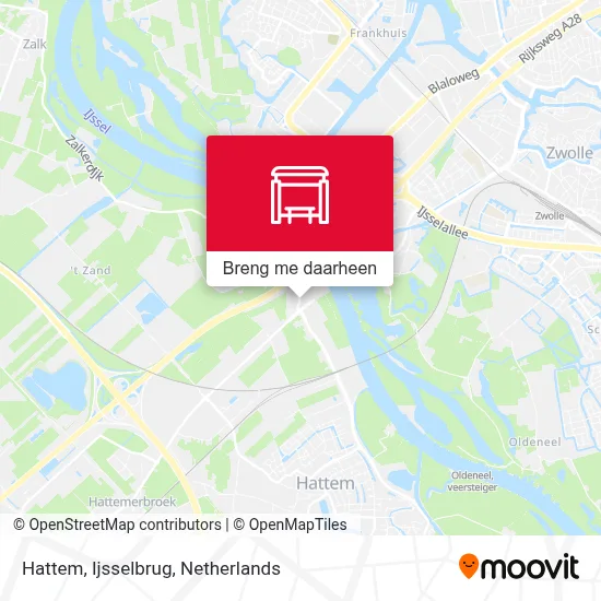 Hattem, Ijsselbrug kaart
