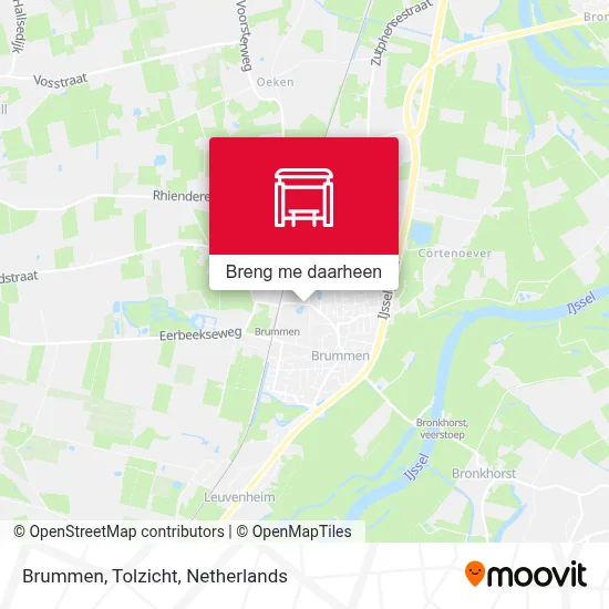 Brummen, Tolzicht kaart