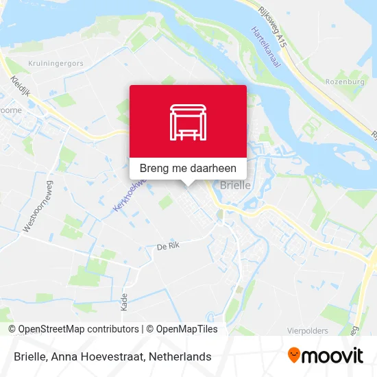 Brielle, Anna Hoevestraat kaart