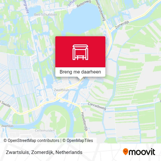 Zwartsluis, Zomerdijk kaart