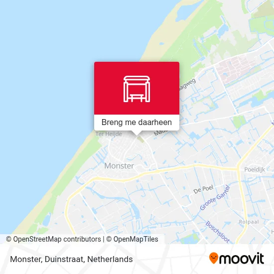Monster, Duinstraat kaart