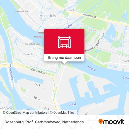 Rozenburg, Prof. Gerbrandyweg kaart