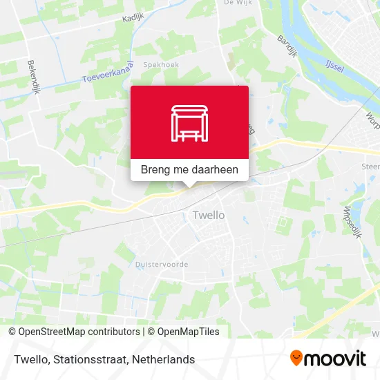 Twello, Stationsstraat kaart