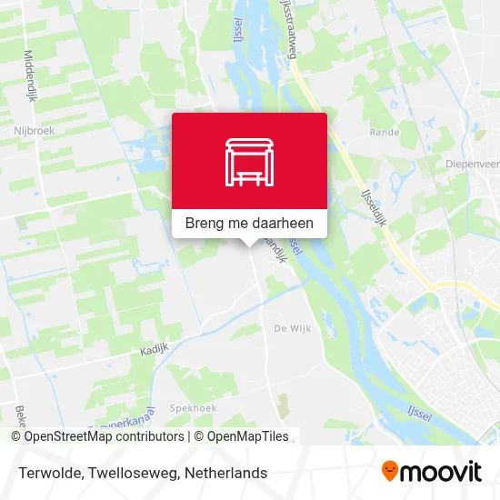Terwolde, Twelloseweg kaart