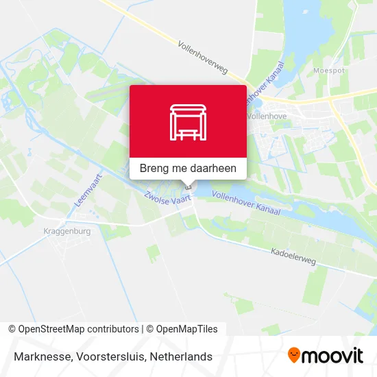 Marknesse, Voorstersluis kaart