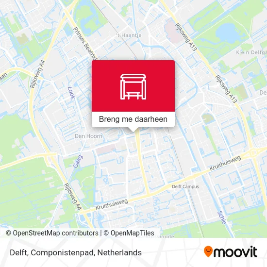 Delft, Componistenpad kaart