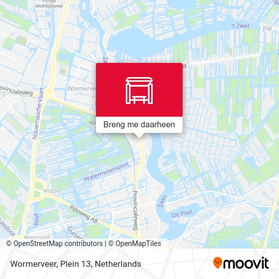 Wormerveer, Plein 13 kaart