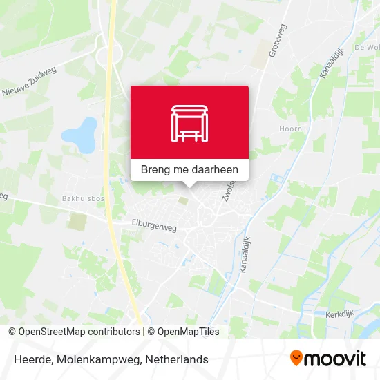 Heerde, Molenkampweg kaart