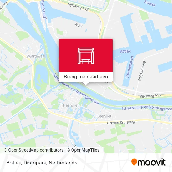 Botlek, Distripark kaart