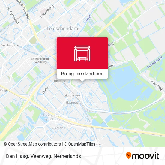 Den Haag, Veenweg kaart