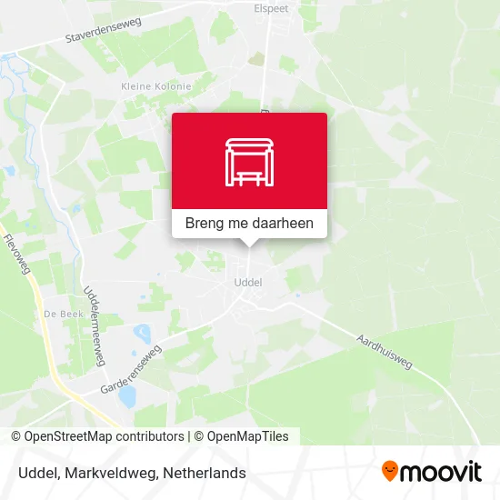 Uddel, Markveldweg kaart
