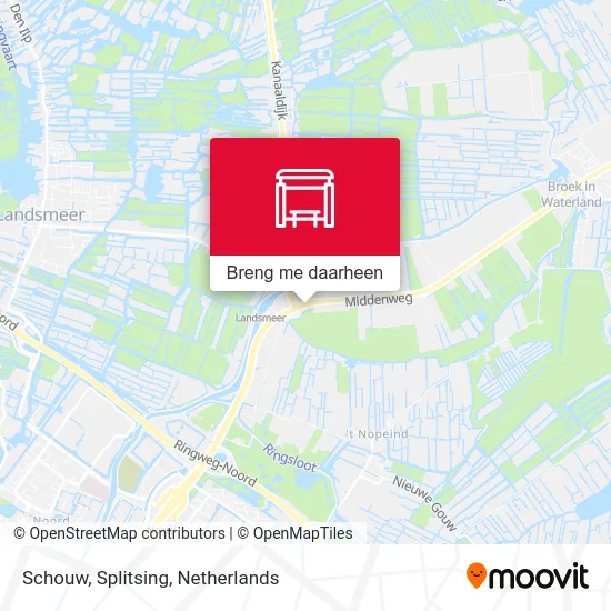 Schouw, Splitsing kaart