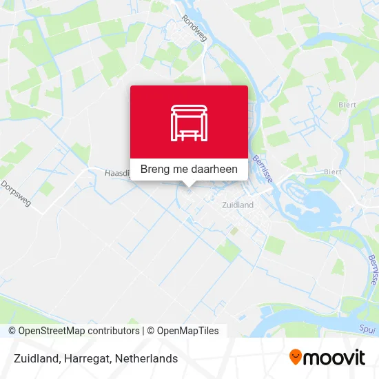 Zuidland, Harregat kaart