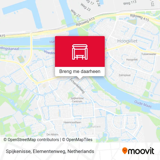 Spijkenisse, Elementenweg kaart