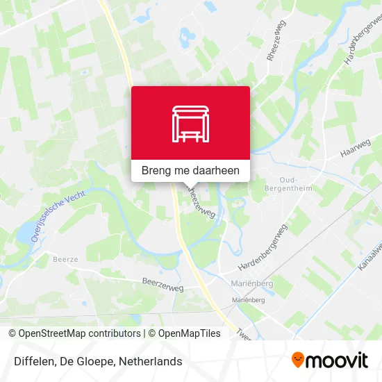 Diffelen, De Gloepe kaart