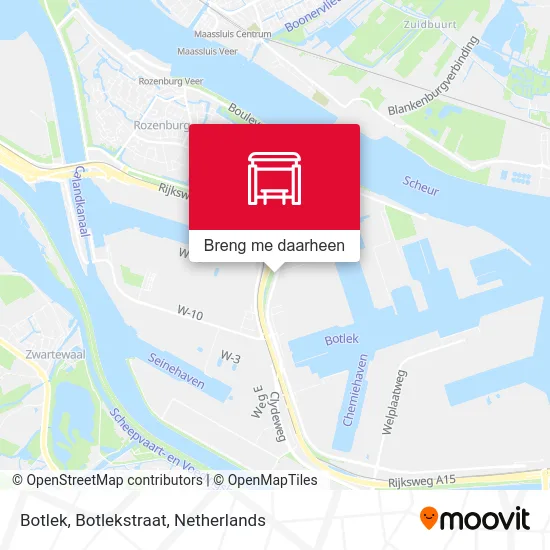 Botlek, Botlekstraat kaart