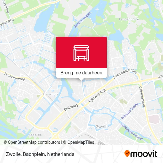 Zwolle, Bachplein kaart