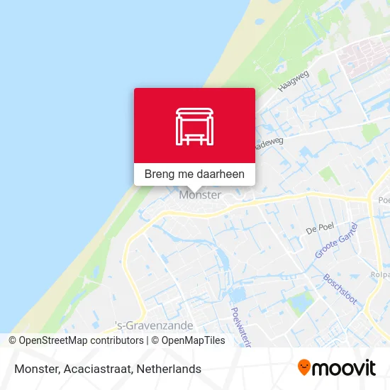 Monster, Acaciastraat kaart