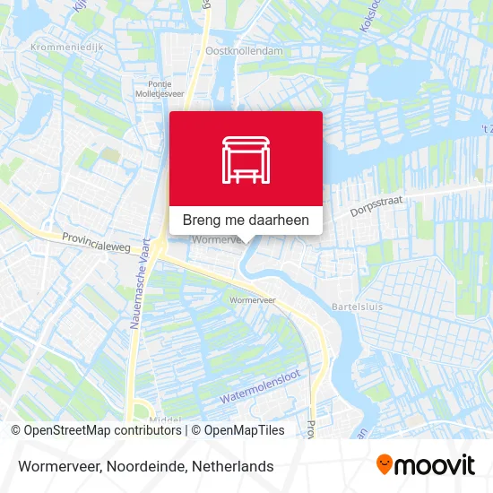 Wormerveer, Noordeinde kaart