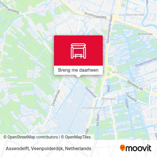 Assendelft, Veenpolderdijk kaart