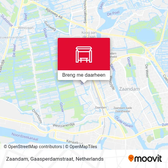 Zaandam, Gaasperdamstraat kaart