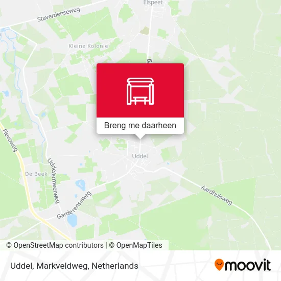 Uddel, Markveldweg kaart