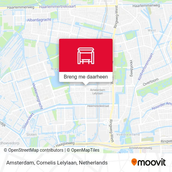 Amsterdam, Cornelis Lelylaan kaart