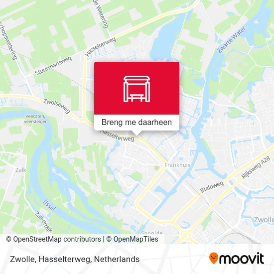 Zwolle, Hasselterweg kaart