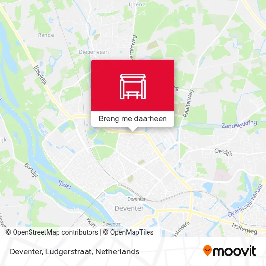 Deventer, Ludgerstraat kaart