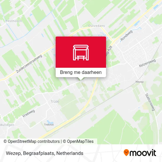 Wezep, Begraafplaats kaart