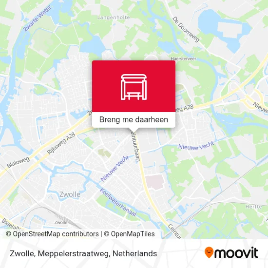 Zwolle, Meppelerstraatweg kaart