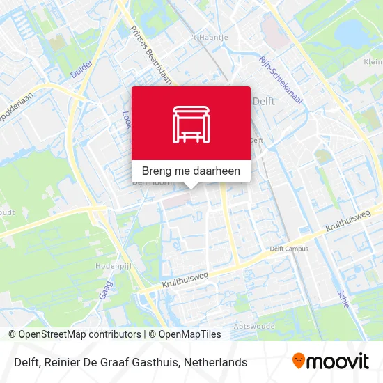 Delft, Reinier De Graaf Gasthuis kaart