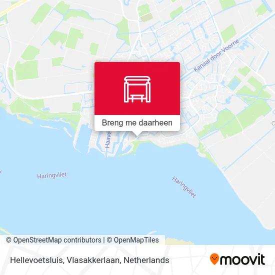 Hellevoetsluis, Vlasakkerlaan kaart