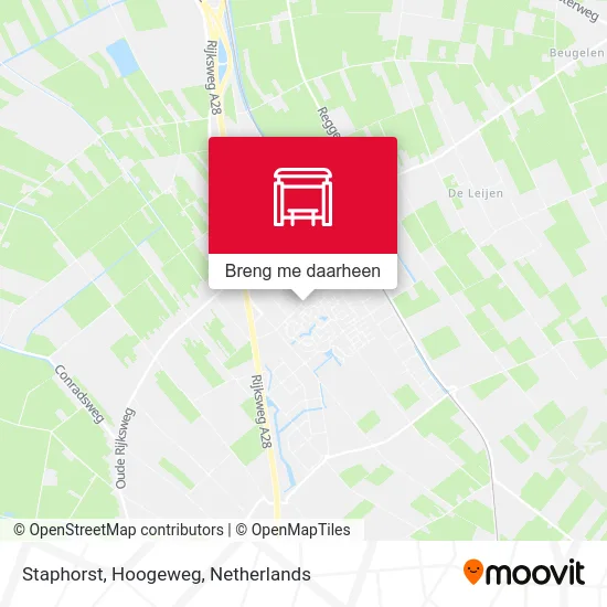 Staphorst, Hoogeweg kaart