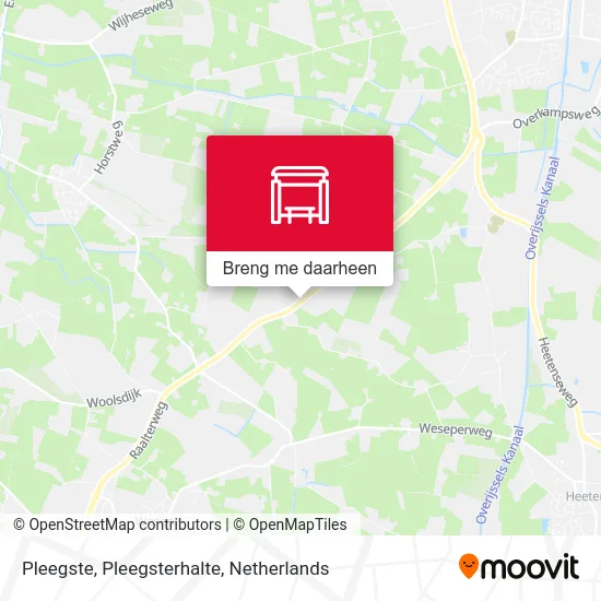 Pleegste, Pleegsterhalte kaart