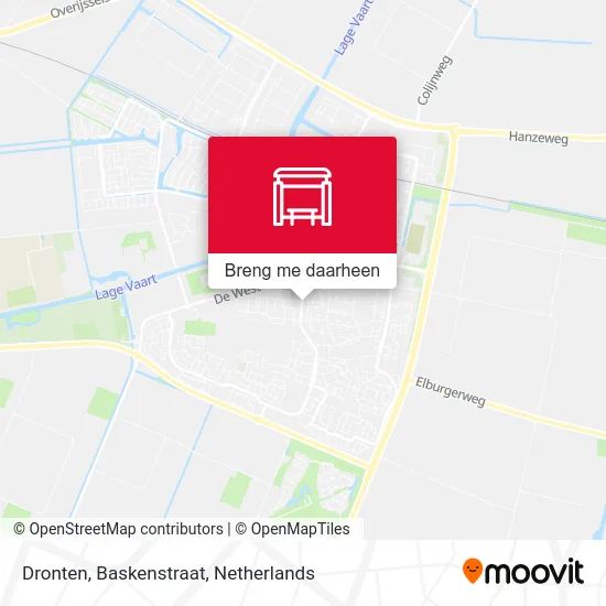 Dronten, Baskenstraat kaart