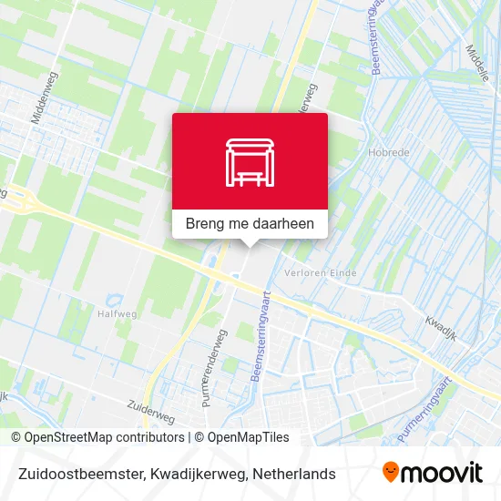 Zuidoostbeemster, Kwadijkerweg kaart