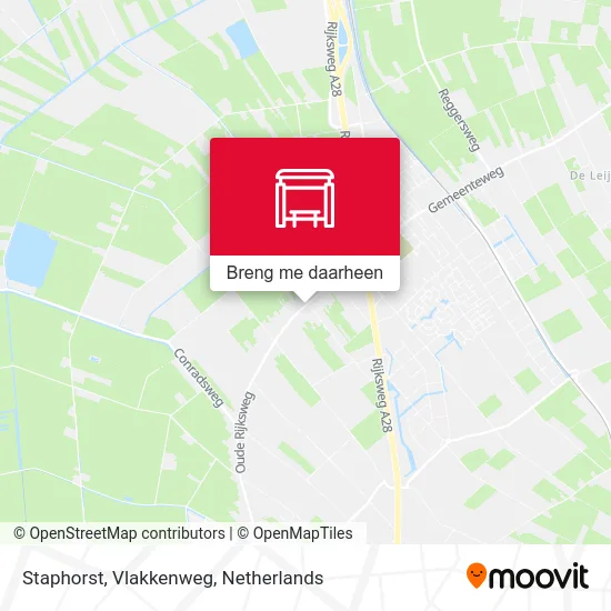 Staphorst, Vlakkenweg kaart