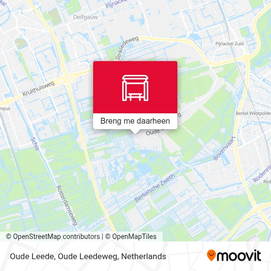 Oude Leede, Oude Leedeweg kaart