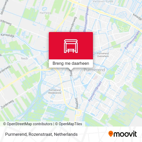 Purmerend, Rozenstraat kaart