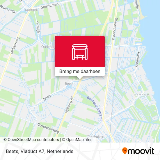 Beets, Viaduct A7 kaart