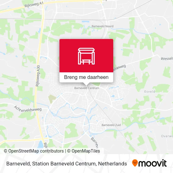 Barneveld, Station Barneveld Centrum kaart